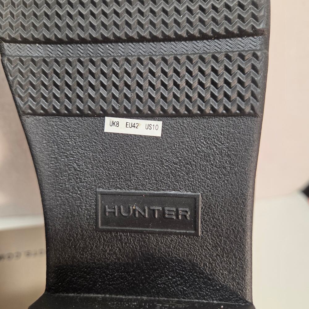 Hunter Commando Waterproof Chelsea Boots Pull On Black Womens Size US 10 EU 42 - Picture 7 of 13